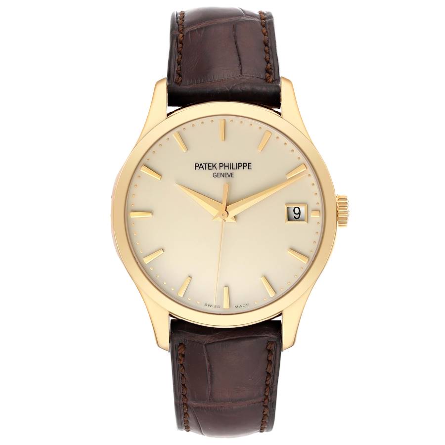 Patek Philippe Calatrava Hunter Case Yellow Gold Mens Watch 5227