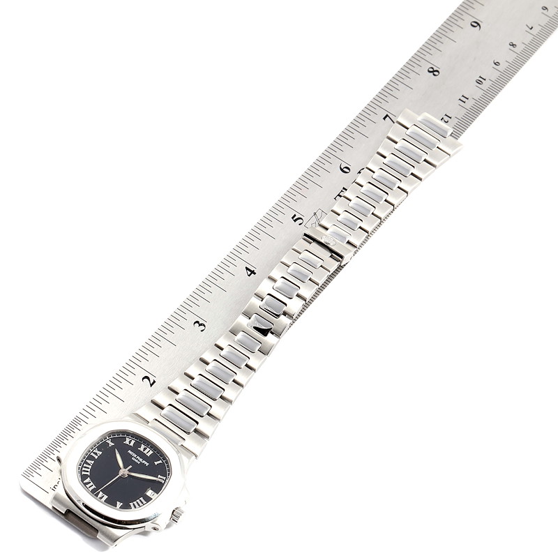Patek Philippe Nautilus Black Dial Automatic Steel Mens Watch 3800 SwissWatchExpo