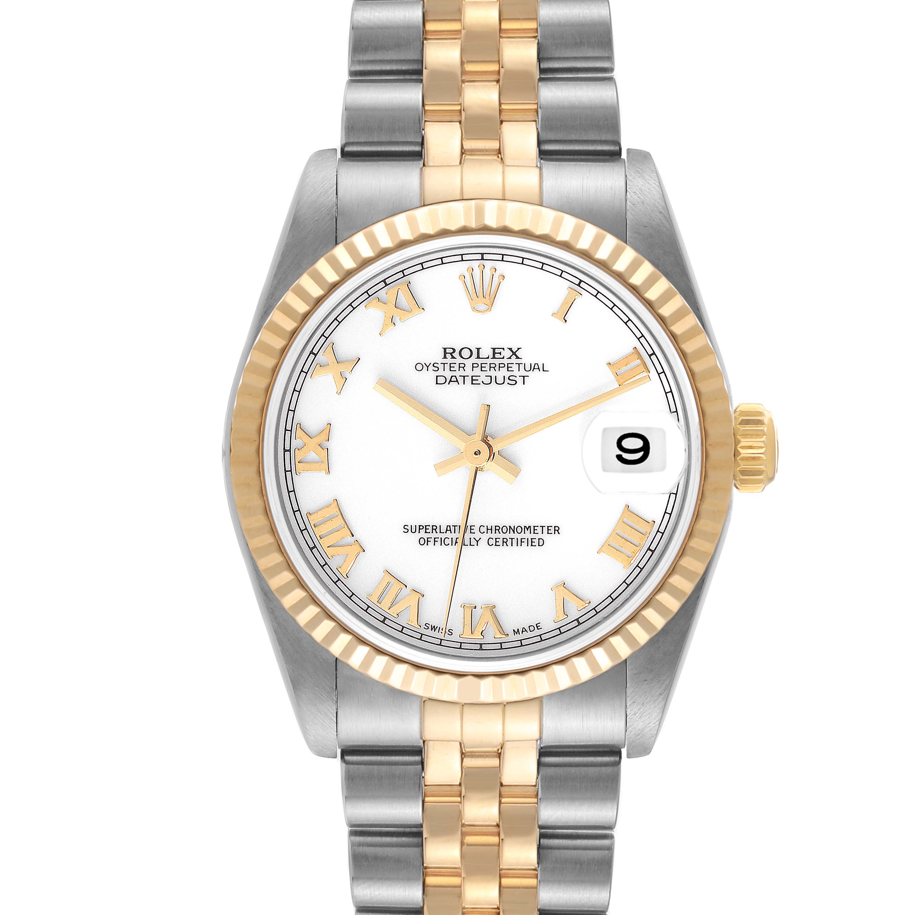 Rolex Datejust Midsize Steel Yellow Gold Ladies Watch 78273 Box Papers ...