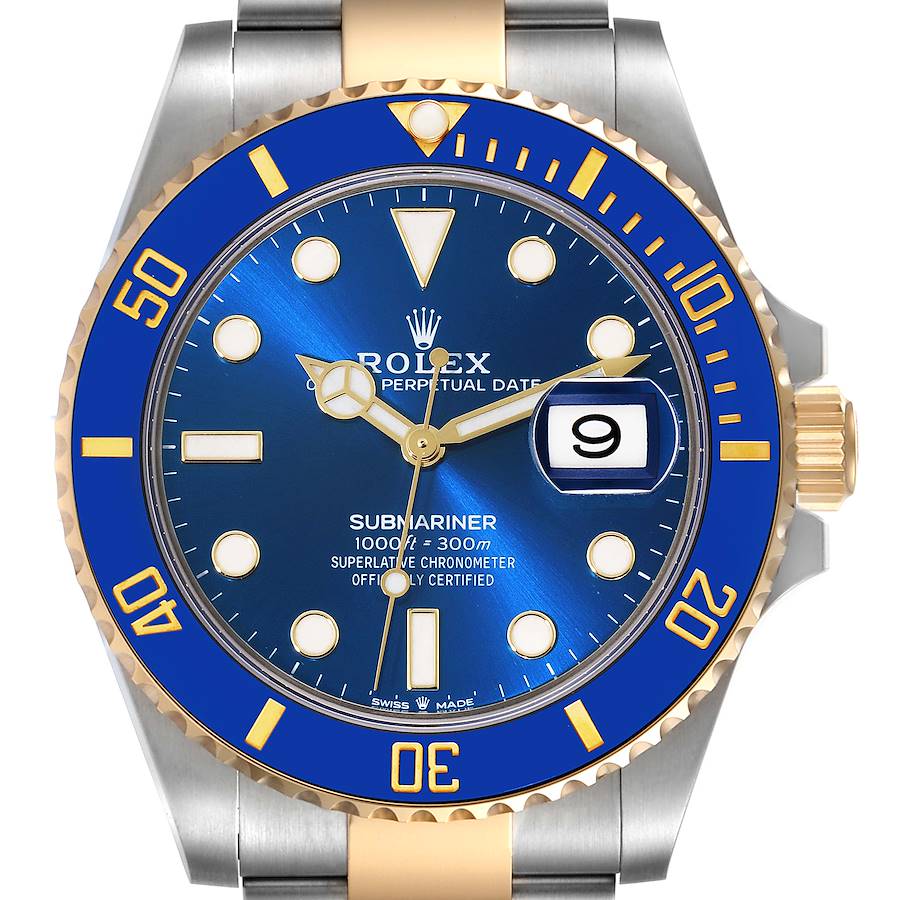 Rolex Submariner 41 Steel Yellow Gold Blue Dial Mens Watch 126613 SwissWatchExpo