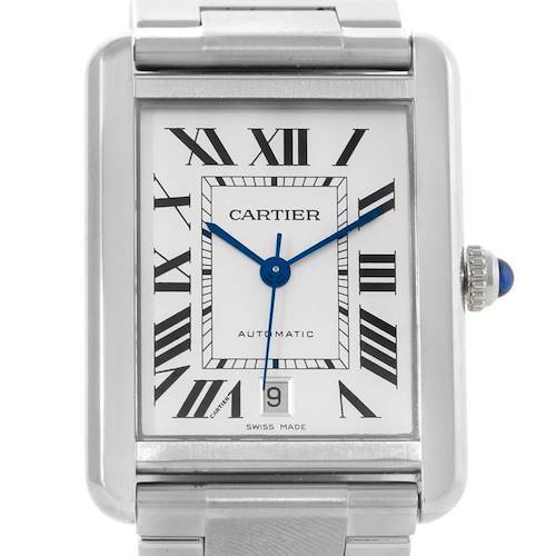 Photo of Cartier Tank Solo XL Silver Dial Automatic Mens Watch W5200028