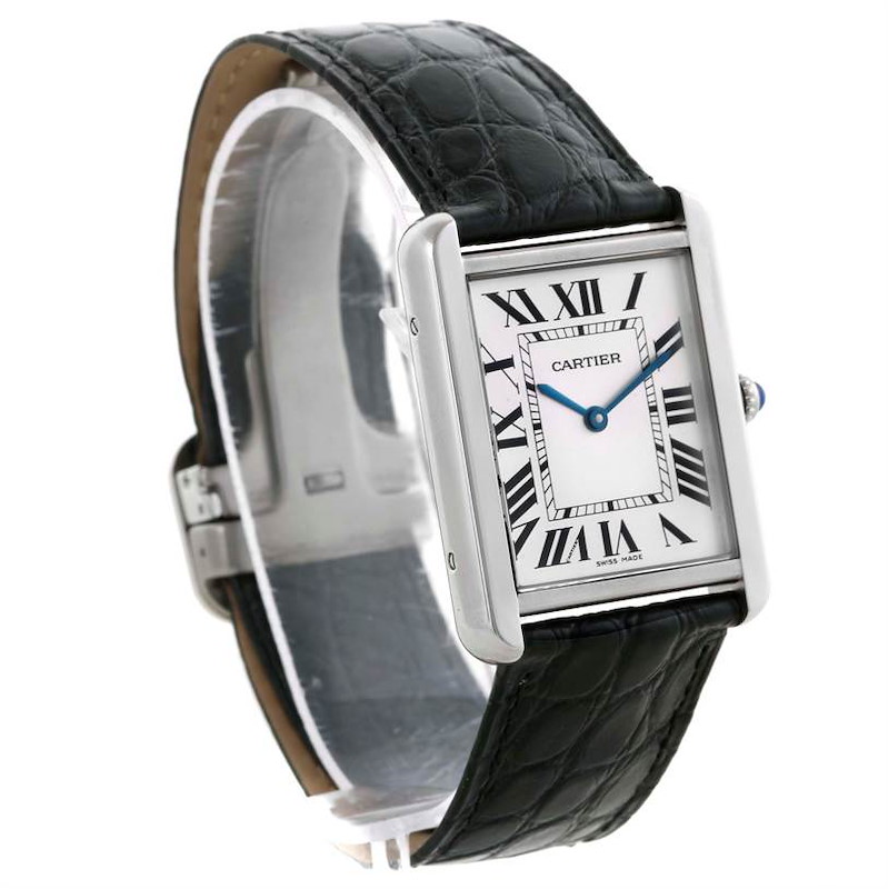 Cartier Tank Solo Large Stainless Steel Watch W1018355 SwissWatchExpo