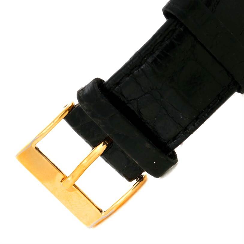 Cartier Tank Solo 18k Yellow Gold Black Strap Watch W1018855 ...
