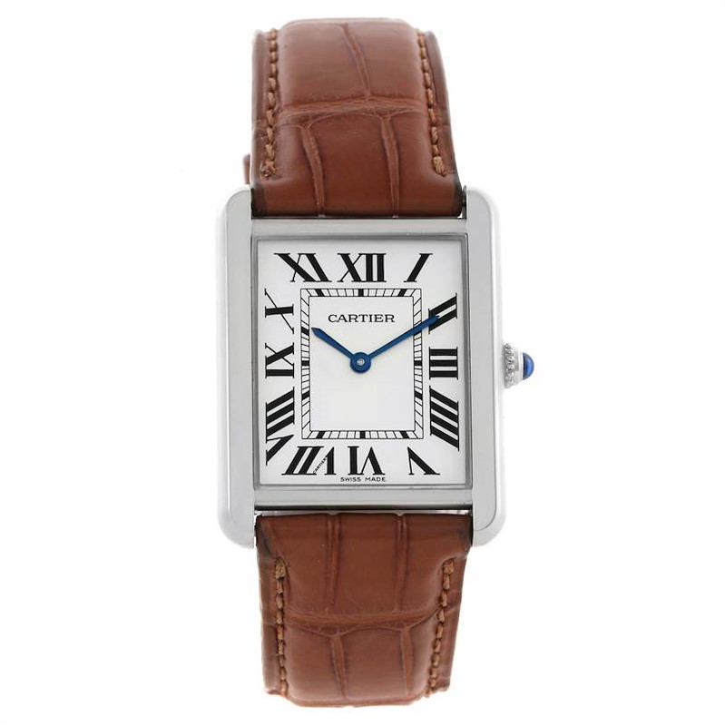 Cartier Tank Solo Stainless Steel W1018355 Stock 11593 SwissWatchExpo