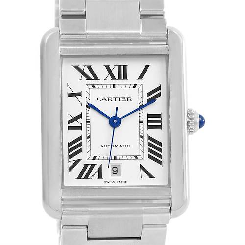 Photo of Cartier Tank Solo XL Automatic Silver Dial Mens Watch W5200028