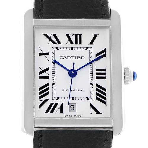 Photo of Cartier Tank Solo XL Automatic Date Stainless Steel Mens Watch W5200027