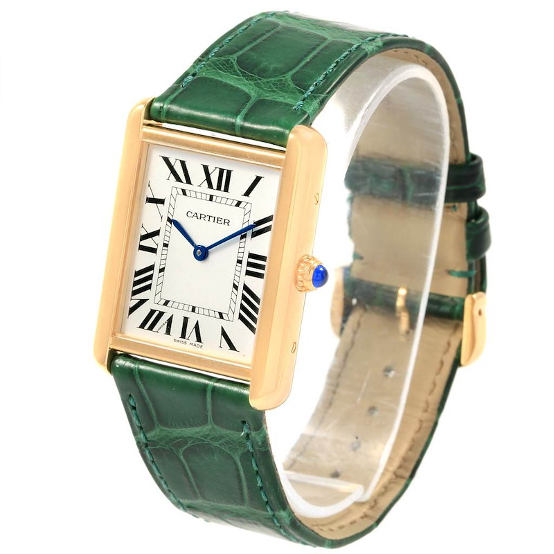 cartier tank solo small yellow gold