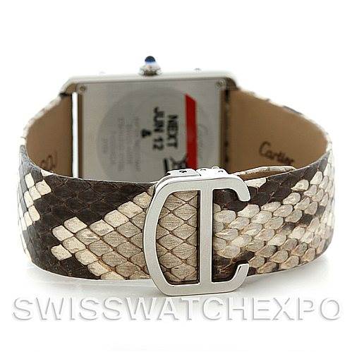Cartier Tank Solo Large Steel Python Watch W5200021 | SwissWatchExpo