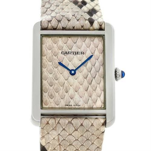 Photo of Cartier Tank Solo Large Steel Python Watch W5200021