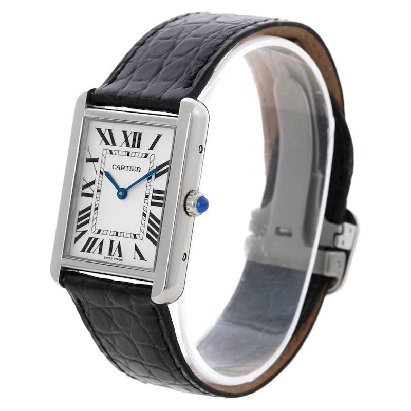 Cartier Tank Solo Large Stainless Steel Watch W1018355 SwissWatchExpo