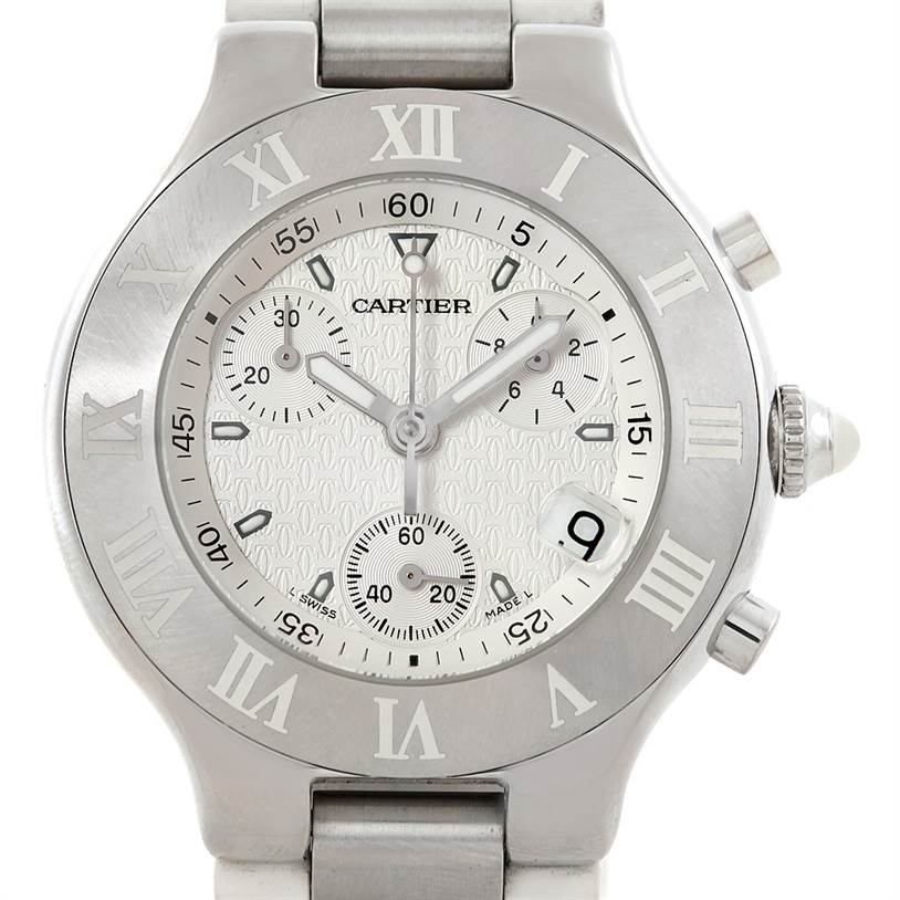 Cartier Must 21 Chronoscaph Mens Watch W10184U2 | SwissWatchExpo