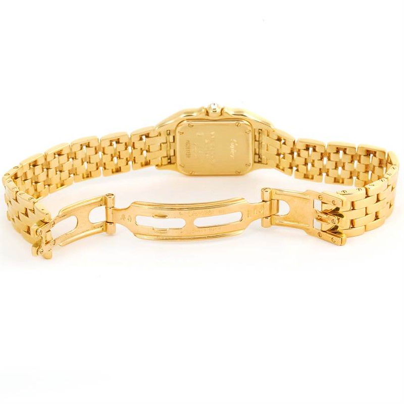 Cartier Panthere Ladies 18k Yellow Gold Diamond Watch WF3070B9 ...