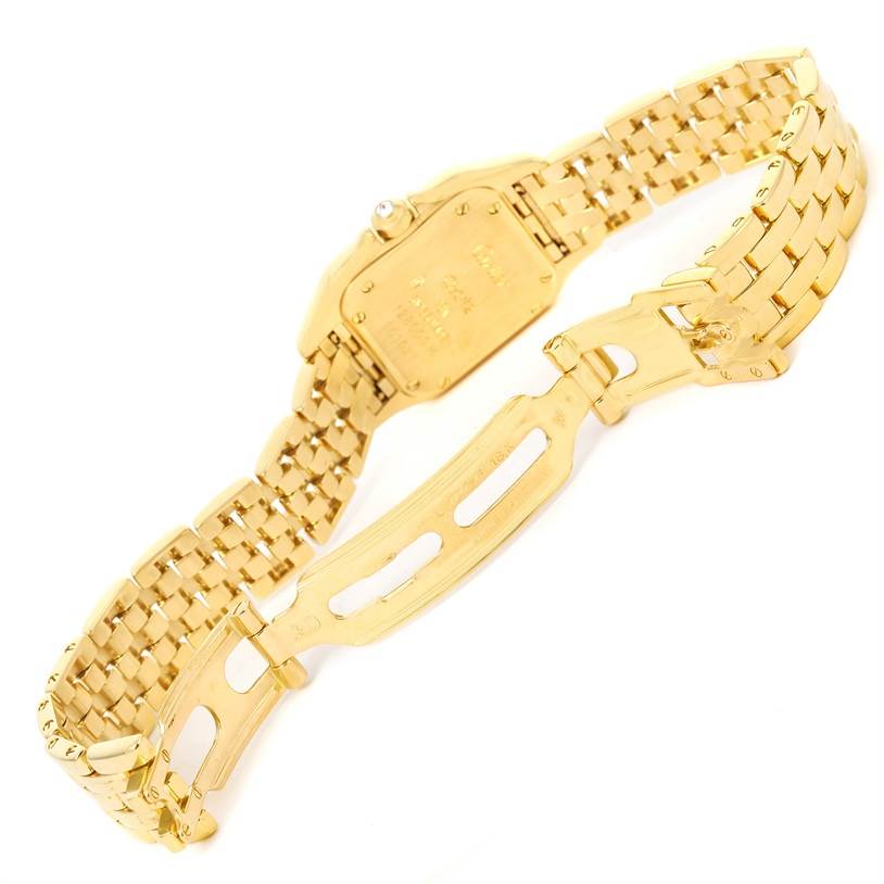 Cartier Panthere Ladies 18k Yellow Gold Pave Diamond Watch | SwissWatchExpo