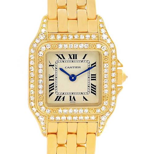 Photo of Cartier Panthere 18k Yellow Gold Diamond Ladies Watch WF3072B9