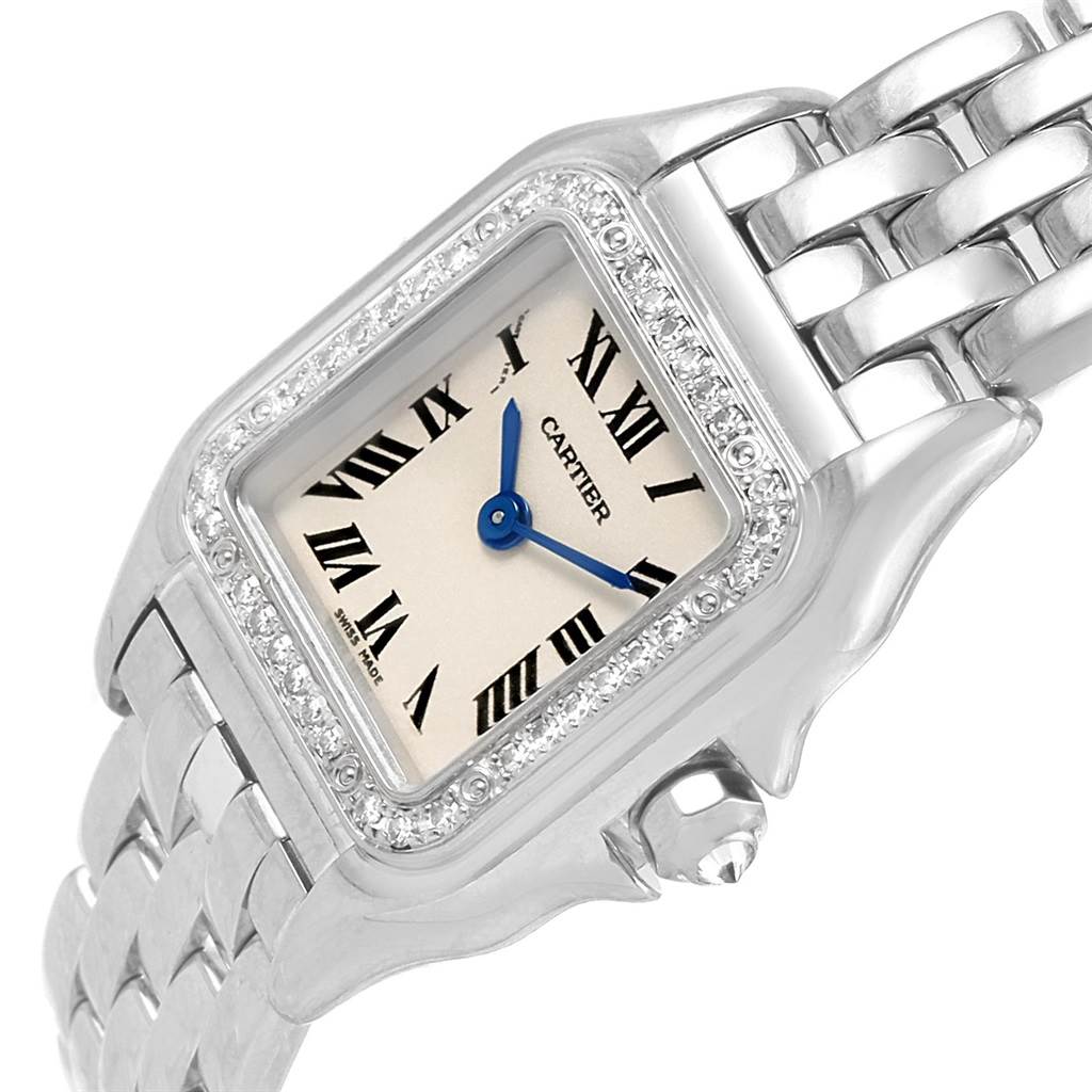 Cartier Panthere Ladies 18k White Gold Diamond Watch WF3091F3 ...