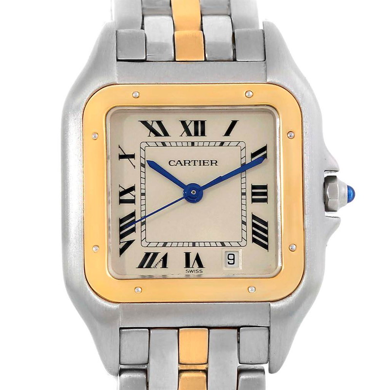 Cartier Panthere Steel 18K Yellow Gold Unisex Watch W25028B5 SwissWatchExpo