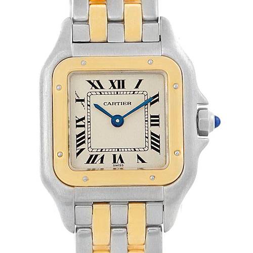 Photo of Cartier Panthere Steel 18K Yellow Gold 2-row Ladies Watch W25029B6
