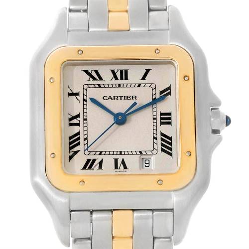 Photo of Cartier Panthere Steel 18K Yellow Gold Unisex Watch W25028B5 Box