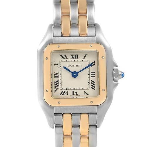 Photo of Cartier Panthere Steel 18K Yellow Gold 2-Row Ladies Watch W25029B6