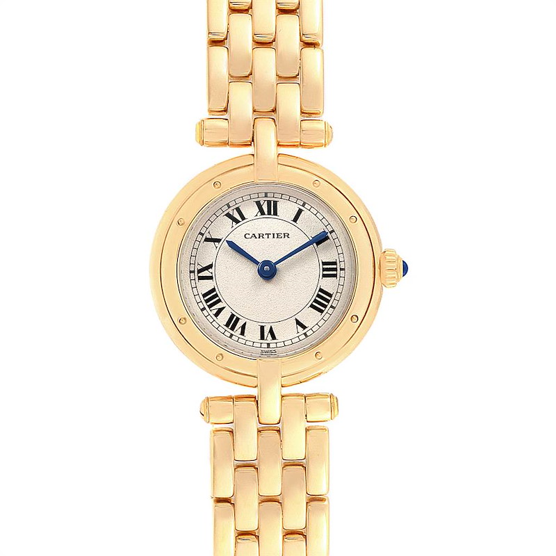 Cartier Cougar 18K Yellow Gold Silver Dial Watch 11651 SwissWatchExpo