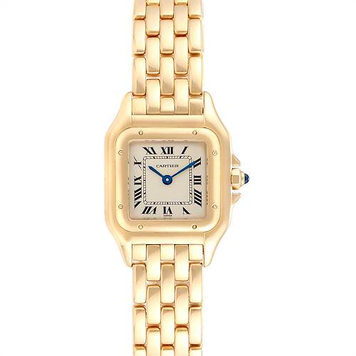 Photo of Cartier Panthere Small Yellow Gold Silver Dial Ladies Watch W25022B9