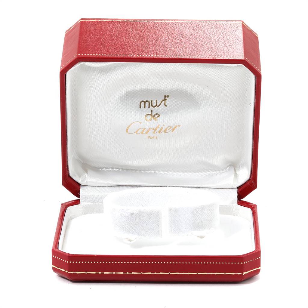 The image shows a Cartier watch box for the Panthere model in an open position.