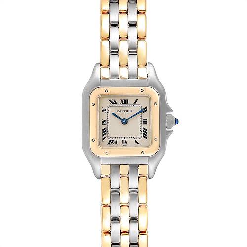 Photo of Cartier Panthere Steel Yellow Gold 3 Row Quartz Ladies Watch W25029B6