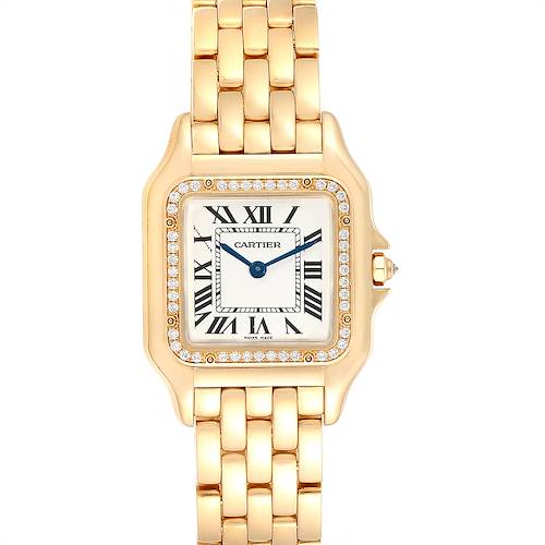 Photo of Cartier Panthere Midsize Yellow Gold Diamond Ladies Watch WJPN0016
