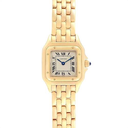 Photo of Cartier Panthere Small Yellow Gold Silver Dial Ladies Watch W25022B9