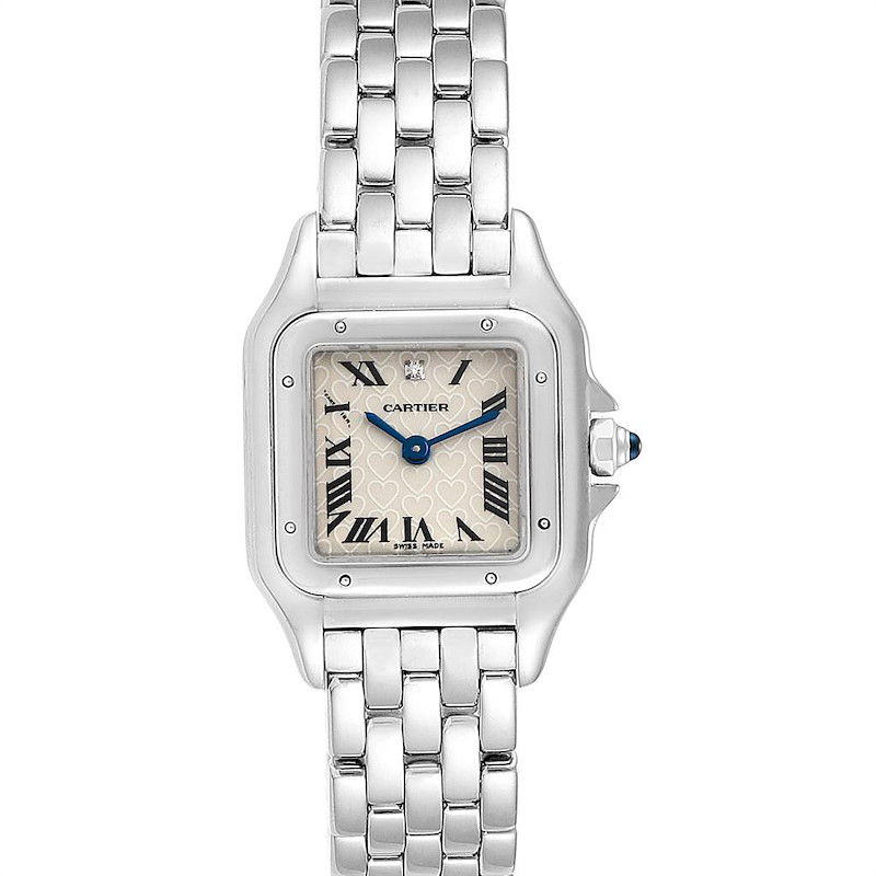 Cartier Panthere White Gold Heart Diamond Dial LE Ladies Watch 1660 SwissWatchExpo