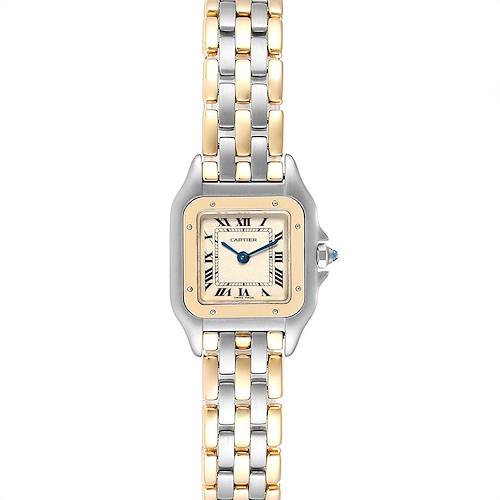 Photo of Cartier Panthere Ladies Steel Yellow Gold 3 Row Ladies Watch W25029B6