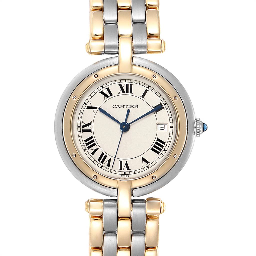 Cartier Panthere Vendome Midsize Steel Yellow Gold Ladies Watch 183964 ...