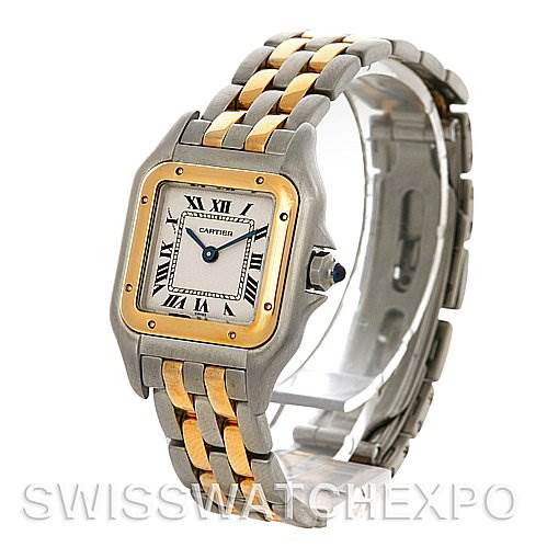 Cartier Panthere Ladies Small Steel and 18K Yellow Gold Watch W25029B6 SwissWatchExpo