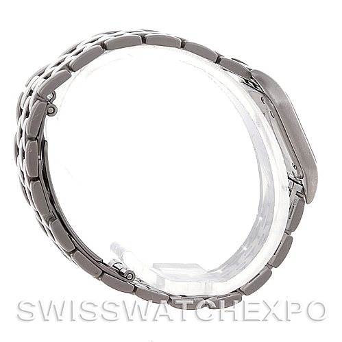 The image shows a side view of the Cartier Panthere W25033P5 Women
s Stainless Steel Silver Dial W25033P5 Women
s Stainless Steel Silver Dial watch, focusing on the metal bracelet and the watch case edge.