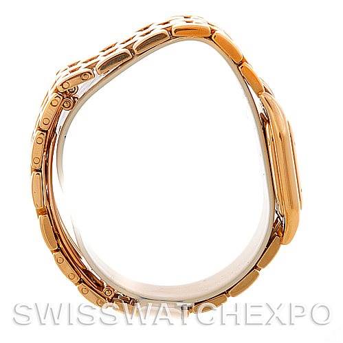 The image shows a side view of the Cartier Panthere W25022B9 Women
s Yellow Gold Silver Dial W25022B9 Women
s Yellow Gold Silver Dial watch, highlighting the bracelet and side profile.