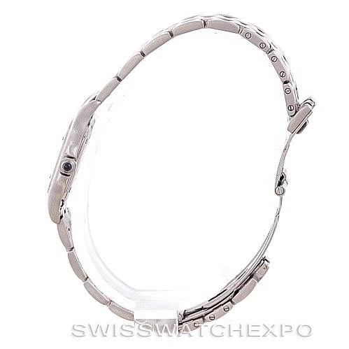 The image shows a side profile view of a Cartier Panthere W25033P5 Women
s Stainless Steel Silver Dial W25033P5 Women
s Stainless Steel Silver Dial watch, highlighting the bracelet and side of the case.