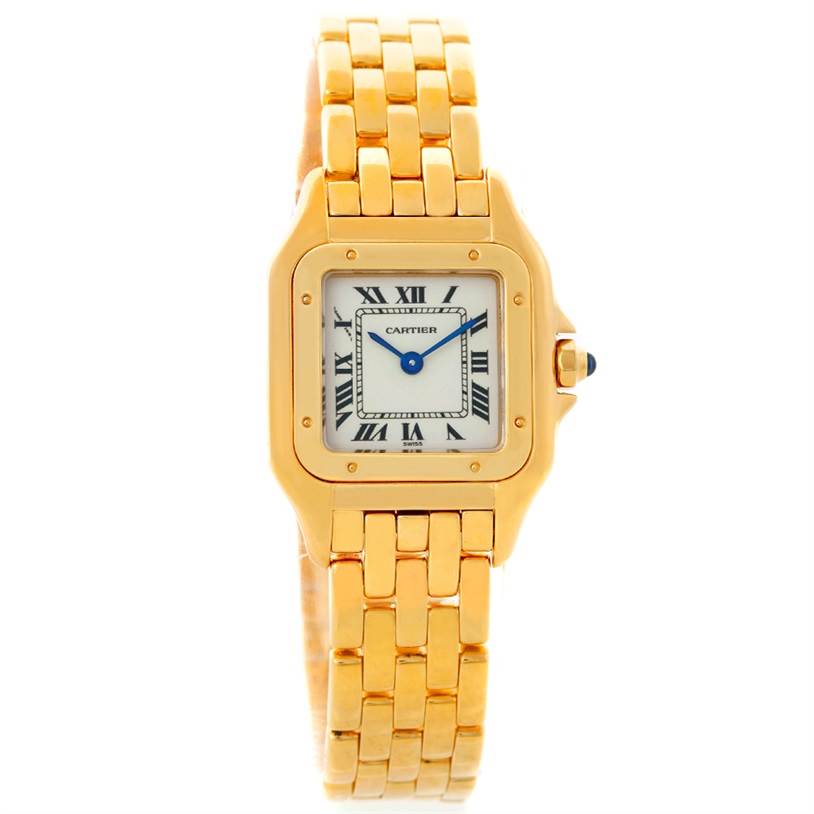 cartier ladies panthere 18ct gold watch