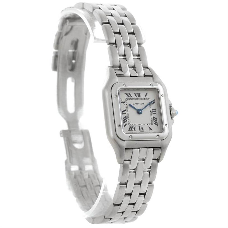 Cartier Panthere Ladies Small Stainless Steel Watch W25033P5 SwissWatchExpo