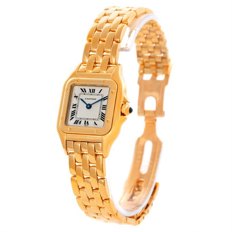 Cartier Panthere Ladies 18k Yellow Gold Watch W25022B9 SwissWatchExpo
