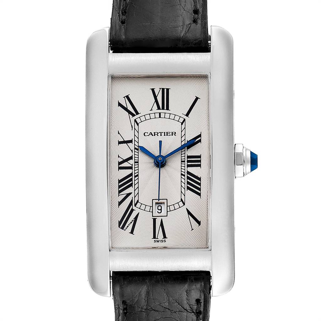 Cartier Tank Americaine Midsize White Gold Automatic Ladies Watch 1726 ...