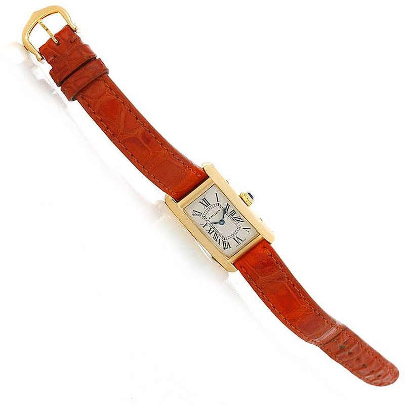 Cartier Tank Americaine 18K Yellow Gold Watch W2601556