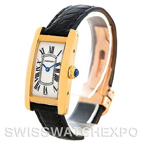 Cartier Tank Americaine 18K Yellow Gold Watch W2601556 SwissWatchExpo