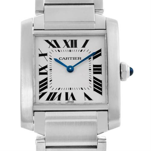 Photo of Cartier Tank Francaise Midsize NonDate Stainless Steel Watch WSTA0005