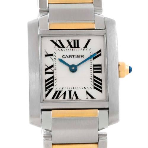 Photo of Cartier Tank Francaise Ladies Steel 18k Yellow Gold Watch W51007Q4