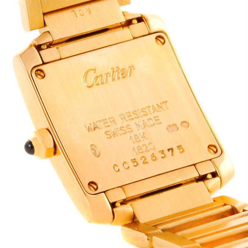Cartier Tank Francaise Small 18k Yellow Gold Ladies Watch W50002N2 ...