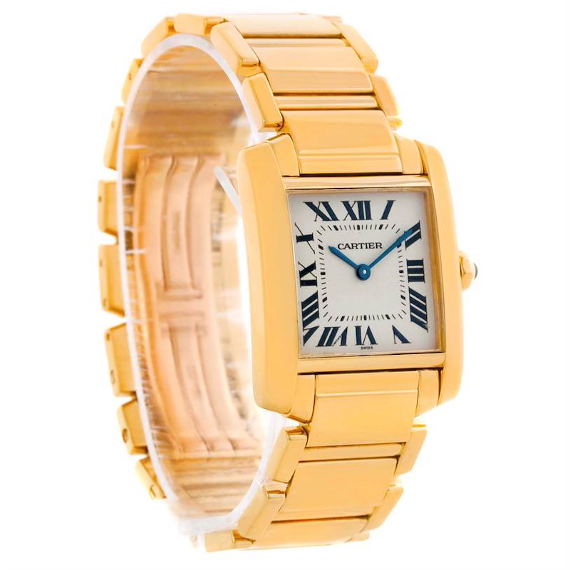 Cartier Tank Francaise Midsize 18K Yellow Gold Watch W50003N2 SwissWatchExpo