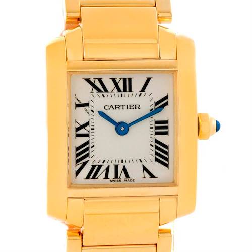 Photo of Cartier Tank Francaise Small 18k Yellow Gold Women's Watch W50002N2