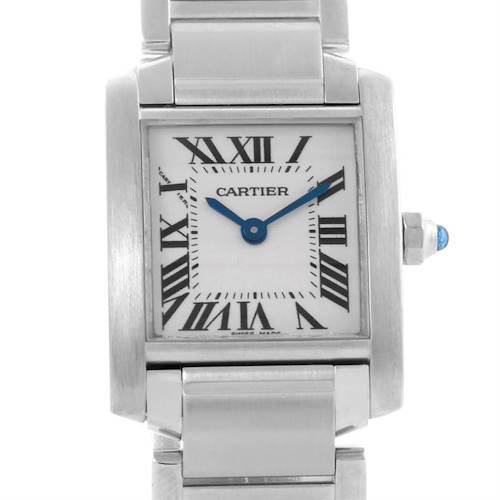 Photo of Cartier Tank Francaise Ladies Silver Dial Quartz Watch W51008Q3