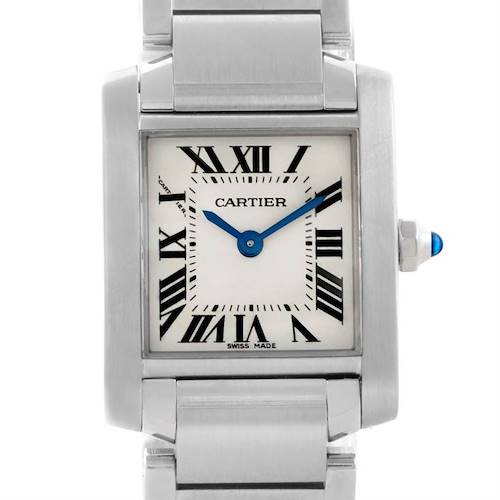 Photo of Cartier Tank Francaise Ladies Silver Dial Watch W51008Q3 Box Papers