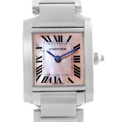 Photo of Cartier Tank Francaise Mother of Pearl Dial Ladies Watch W51028Q3